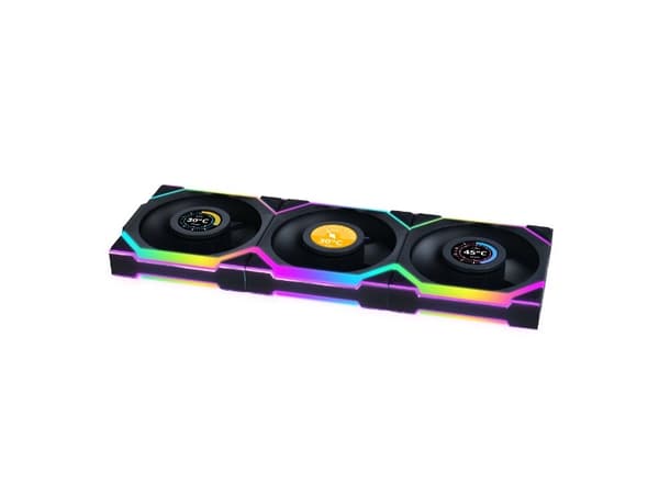 Lian Li UNI FAN SL Wireless LCD 120 Reverse Blade, Fan, 12 cm, Svart