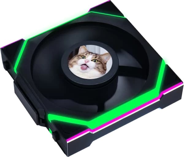 Lian Li UNI FAN SL Wireless LCD 120 Reverse Blade, Fan, 12 cm, Svart