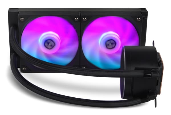 NOX Hummer X-240 LCD Black, Air cooler, 12 cm, 2000 RPM, Black