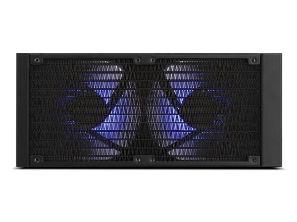 NOX Hummer X-240 LCD Black, Air cooler, 12 cm, 2000 RPM, Black