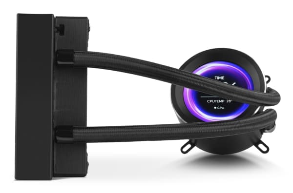 NOX Hummer X-240 LCD Black, Air cooler, 12 cm, 2000 RPM, Black