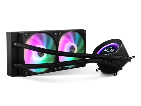 NOX Hummer X-240 LCD Black, Air cooler, 12 cm, 2000 RPM, Black