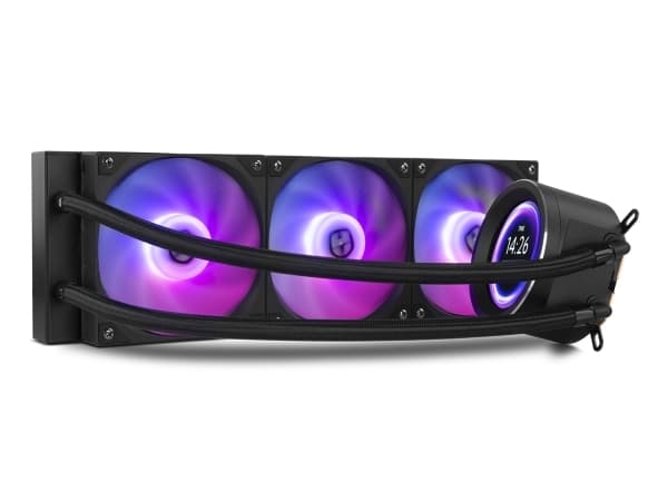 NOX Hummer X-360 LCD, Luftkjøler, 12 cm, 2500 RPM, Sort
