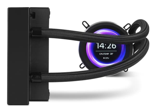 NOX Hummer X-360 LCD, Luftkjøler, 12 cm, 2500 RPM, Sort