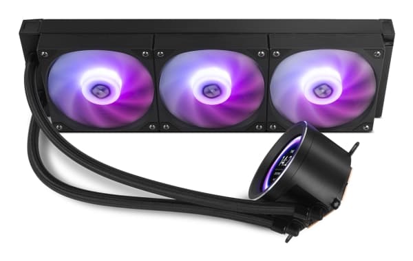 NOX Hummer X-360 LCD, Luftkjøler, 12 cm, 2500 RPM, Sort