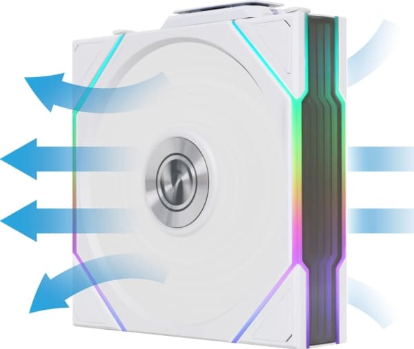 Lian Li UNI FAN TL Wireless Lüfter ARGB PWM - Reverse Blade 120mm weiß (12RTL1W1W)