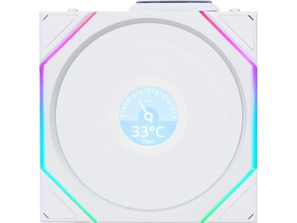Lian Li UNI FAN TL LCD Wireless 120 Reverse Blade - Kabinettvifte - 120 mm - hvit