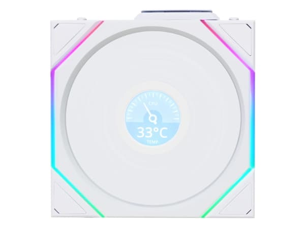 Lian Li UNI FAN TL LCD Wireless 120 Reverse Blade - Kabinettvifte - 120 mm - hvit