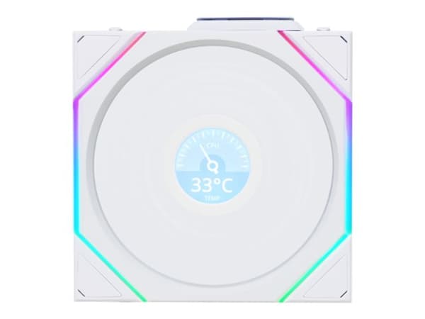 Lian Li UNI FAN TL LCD Wireless 120 Reverse Blade - Kabinettvifte - 120 mm - hvit