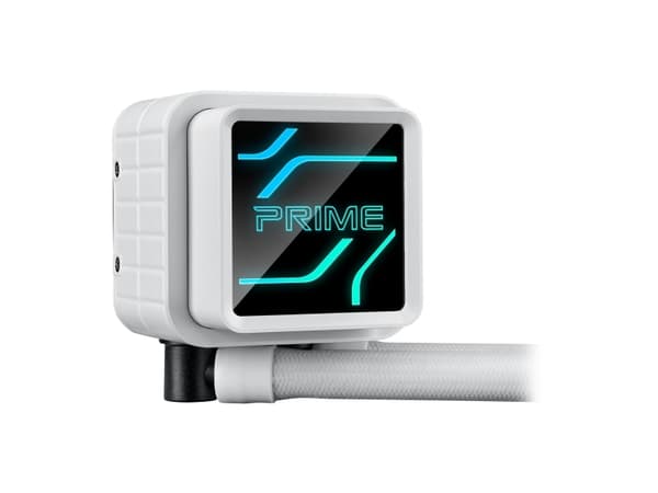 ASUS Prime LC 360 ARGB - White Edition - væskekjølesystem for prosessor - Radiatorstørrelse: 360 mm - (for: AM4, AM5, LGA1851, LGA1700, LGA1200, LGA1