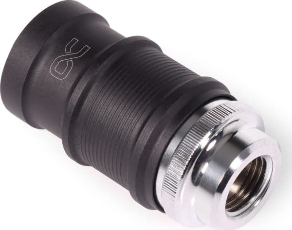 Alphacool ES snabbfäste BLH1A PushIn Female IG (krom/juodas (matt))