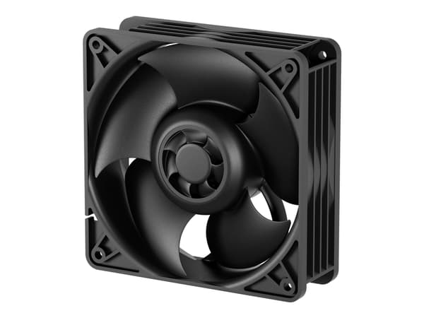 ARCTIC S12038-8K, Vifte, 12 cm, 800 RPM, 8000 RPM, 370 m³/t, Sort Sort