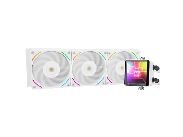 Thermalright Frozen Vision 360, Alt-i-ett væskekjøler, 12 cm, 2150 RPM, Hvit Hvit