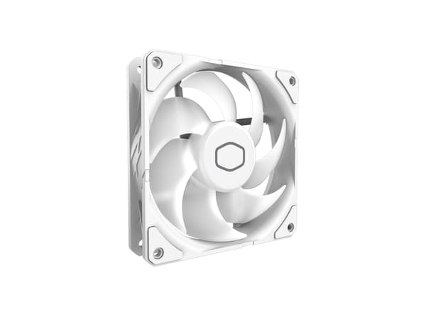 Cooler Master SickleFlow Edge 120 ARGB White Edition, Fan, 12 cm, 690 RPM, 2500 RPM, 120 m³/h, Vit