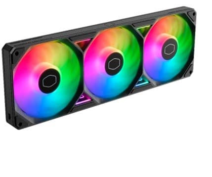 Cooler Master SickleFlow Edge 360 ARGB, Ventilator, 12 cm, 690 rpm, 2500 rpm, 322,8 m³/t, Sort