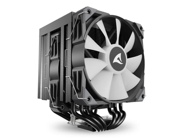 Sharkoon A60 RGB, Luftkjøler, 12 cm, 500 RPM, 1800 RPM, 121,55 m³/t, Sort