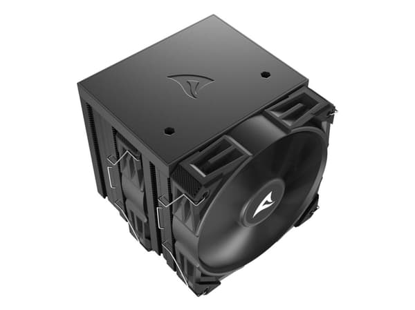 Sharkoon A60, Luftkjøler, 12 cm, 500 RPM, 1800 RPM, 121,55 m³/t, Sort