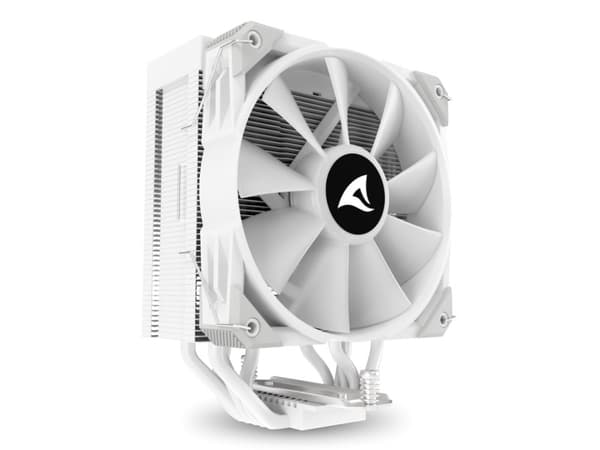 Sharkoon A50 RGB, Luftkjøler, 12 cm, 500 RPM, 1800 RPM, 121,55 m³/t, Hvit