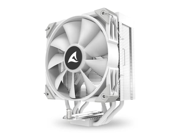 Sharkoon A40 RGB, Luftkjøler, 12 cm, 500 RPM, 1800 RPM, 121,55 m³/t, Hvit