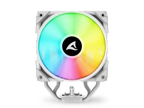 Sharkoon A40 RGB, Luftkjøler, 12 cm, 500 RPM, 1800 RPM, 121,55 m³/t, Hvit