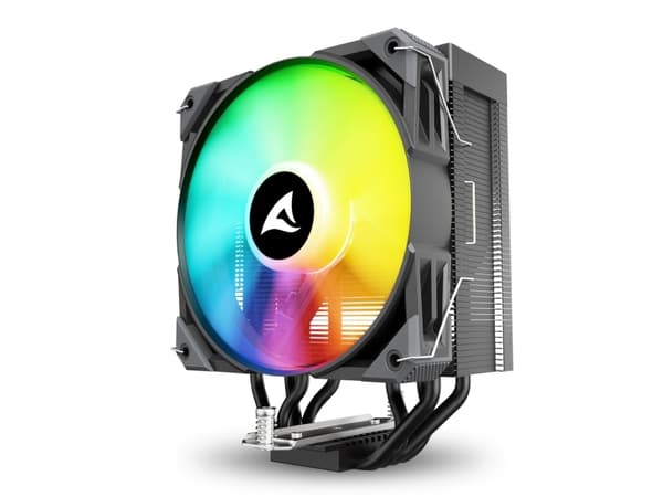 Sharkoon A40 RGB, Luftkjøler, 12 cm, 500 RPM, 1800 RPM, 121,55 m³/t, Sort