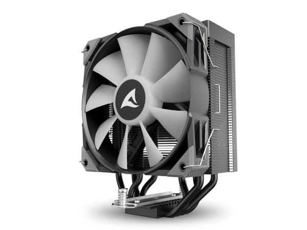 Sharkoon A40 RGB, Luftkjøler, 12 cm, 500 RPM, 1800 RPM, 121,55 m³/t, Sort