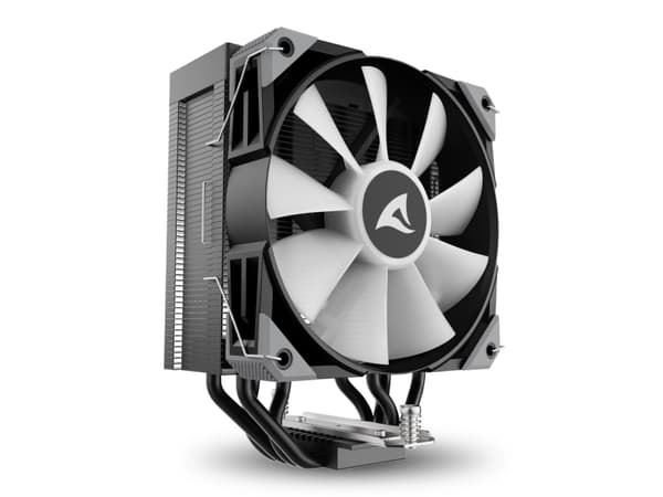Sharkoon A40 RGB, Luftkjøler, 12 cm, 500 RPM, 1800 RPM, 121,55 m³/t, Sort