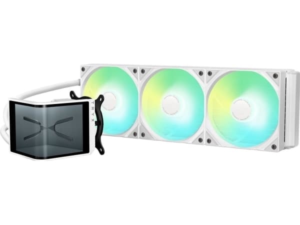 TRYX PANORAMA SE ARGB 360 komplett vattenkylning, 3D AMOLED-skärm - 360 mm, vit