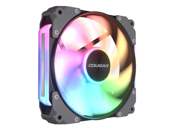 COUGAR Gaming Apolar 120 ARGB, Fläktmodul, Svart, 3-pin + 4-pin, 1 fläkt/-ar, 75,38 cfm, 37,1 dB