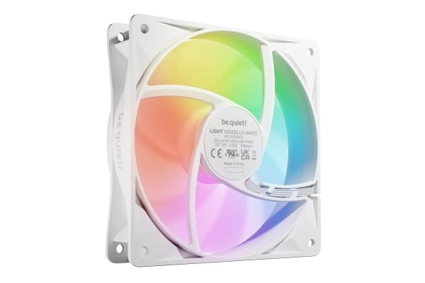 be quiet! Light Wings LX 120 mm PWM Reverse White, Vifte, 12 cm, 1500 RPM, 83 m³/t, Hvit