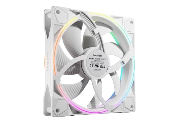 be quiet! Light Wings 140 mm PWM Reverse White, Vifte, 14 cm, 1300 RPM, 87,3 m³/t, Hvit