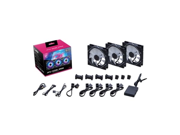 MSI MPG EZ120 ARGB Case Fan Black Triple retail (306-7G24F02-809)