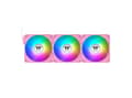 Miniatyrbild 4 av 5: Thermaltake CT120 EX Reverse ARGB Sync Pink 3-pack chassifläkt