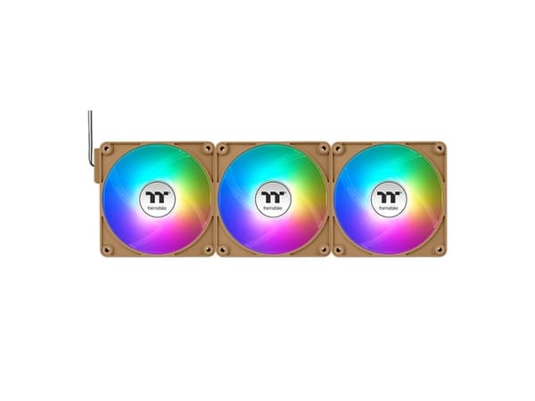 Thermaltake CT120 EX ARGB Sync PC Cooling Fan Gravel Sand hellbraun 3er-Pack 120 (CL-F216-PL12GS-A)