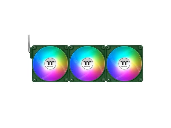 Thermaltake CT120 EX ARGB, Luftkylare, 12 cm, 500 rpm, 2000 rpm, Grön