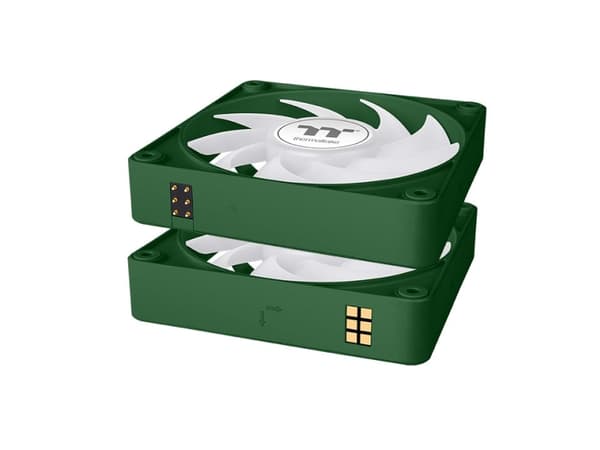 Thermaltake CT120 EX ARGB, Luftkylare, 12 cm, 500 rpm, 2000 rpm, Grön
