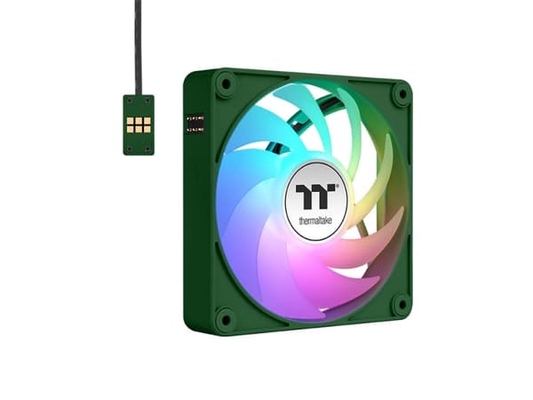 Thermaltake CT120 EX ARGB, Luftkylare, 12 cm, 500 rpm, 2000 rpm, Grön