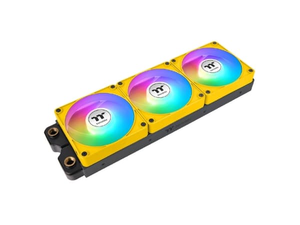 Thermaltake CT140 EX ARGB Sync PC Cooling Fan Bumblebee gelb 3er-Pack 140 mm (CL-F217-PL14BB-A)