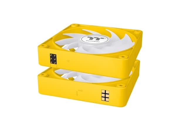 Thermaltake CT140 EX ARGB Sync PC Cooling Fan Bumblebee gelb 3er-Pack 140 mm (CL-F217-PL14BB-A)
