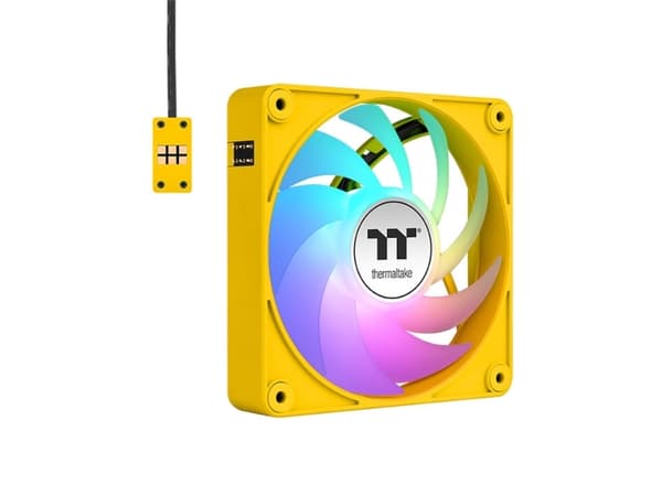Thermaltake CT140 EX ARGB Sync PC Cooling Fan Bumblebee gelb 3er-Pack 140 mm (CL-F217-PL14BB-A)