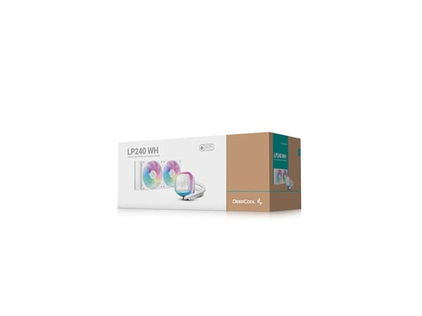 DeepCool LP240, All-in-one vätskekylare, 12 cm, Vit