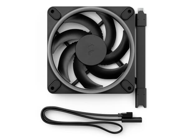 Fractal D. Momentum 12 RGB Black (svart, 120 mm)