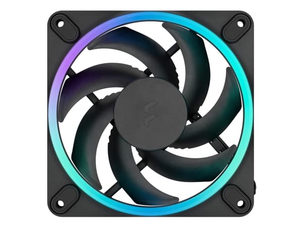 Fractal D. Momentum 12 RGB Black (svart, 120 mm)