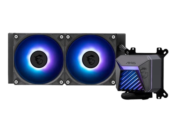 MSI MAG Coreliquid A15 240, All-in-one liquid cooler, 12 cm, Black musta