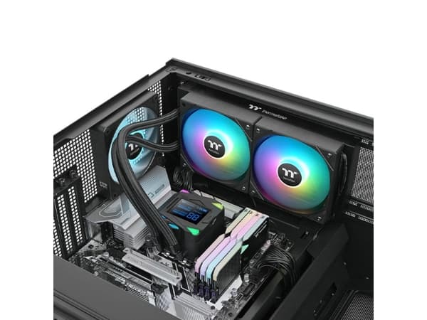 Thermaltake LA240-S ARGB, Vätskekylsats, 12 cm, 600 rpm, 2500 rpm, Svart