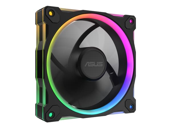 ASUS Prime MR120 Fan ARGB Black, Ventilator, 12 cm, Sort