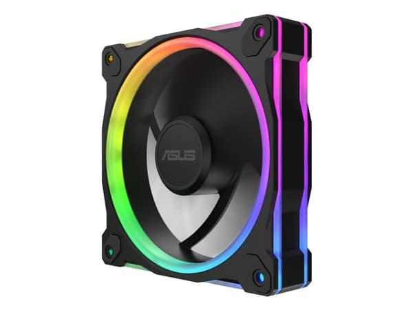 ASUS Prime MR120 Fan ARGB Black, Ventilator, 12 cm, Sort