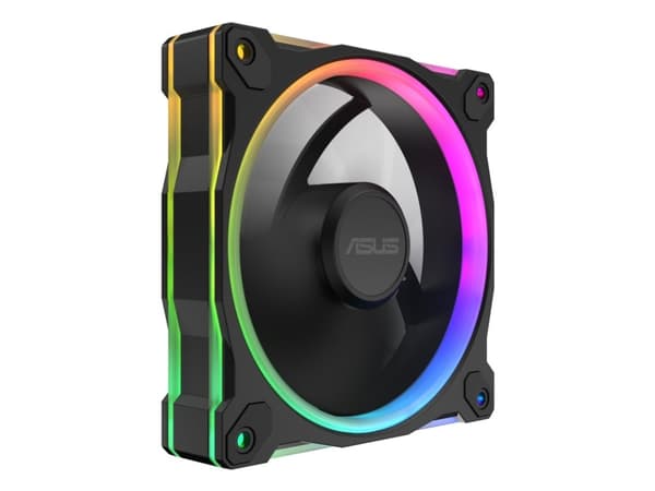 ASUS Prime MR120 Fan ARGB Black, Ventilator, 12 cm, Sort