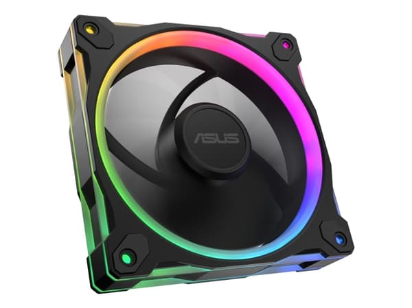 ASUS Prime MR120 Fan ARGB Black, Ventilator, 12 cm, Sort