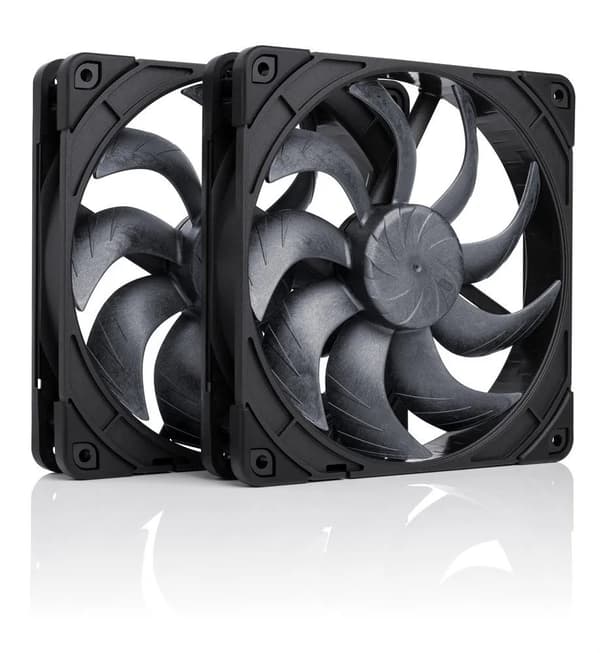 Noctua NF-A14x25 G2 PWM Sx2-PP chromax.black chassifläkt 140 mm (2 st)